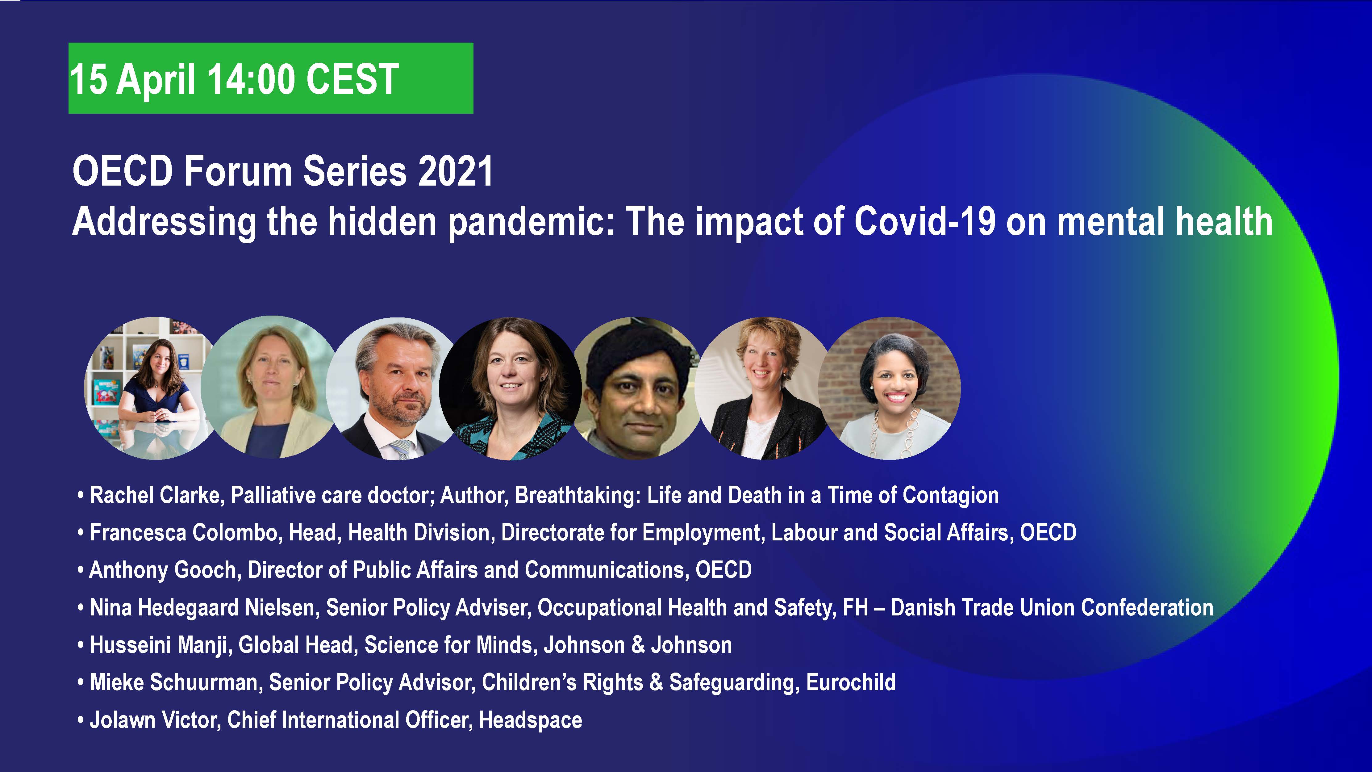 (Virtual) OECD Forum Series 2021: COVID19 and Mental Health